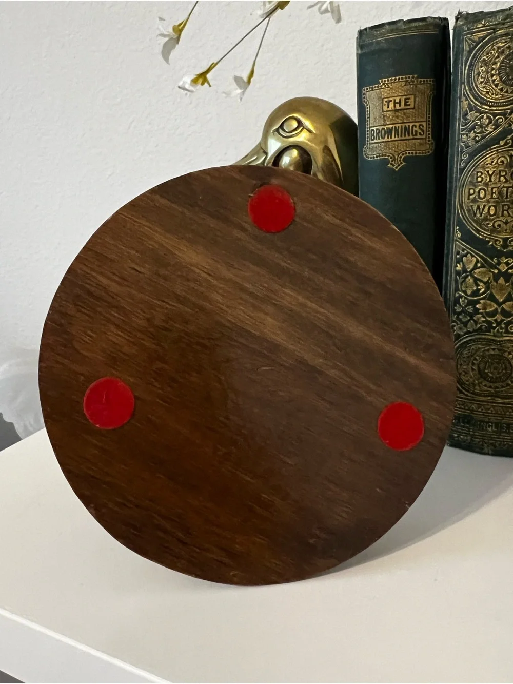 Vintage Turned Wood Candlestick Holder